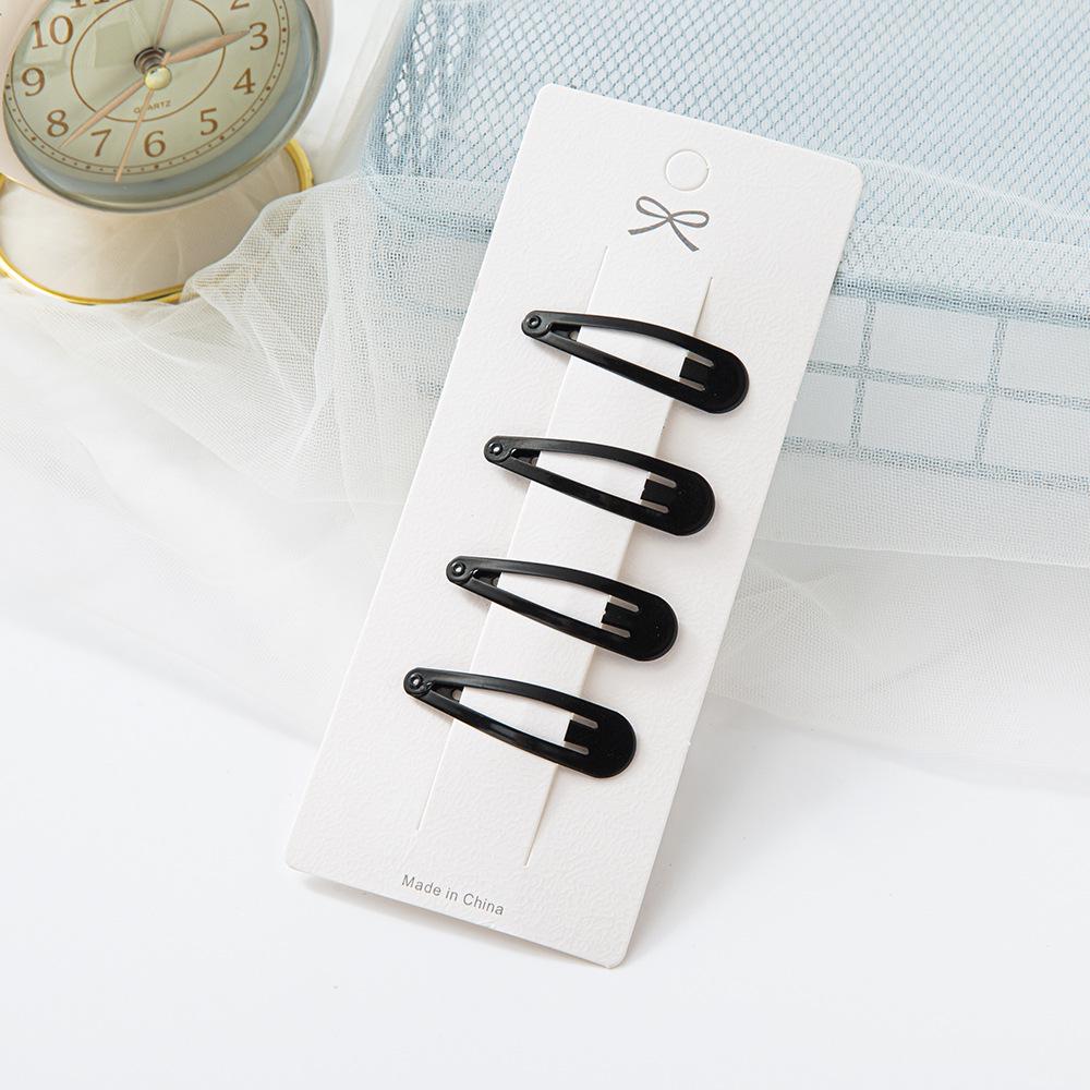 

Элегантная черная электрофоретическая заколка для волос: Шикарная заколка-невидимка для стильной челки и простых модных аксессуаров