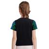 Girls Shiny Sequins Round Neck Short Sleeve T Shirt Cheerleading Dance Performance Stage Party Top