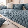 Sofa Cushion Autumn and Winter Thickened Non-Slip Cushion Cream Wind Plush Sofa Cover Cover Cloth