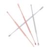 Double Head Ear Wax Removal Cleaner Double End Earwax Remover 360° Cleaning Ear Pick Stainless Steel Ear Care Tools