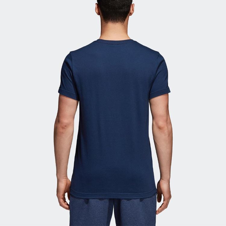 Men's Adidas Sports Short Sleeve Blue T-Shirt CV4508
