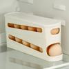 Large Capacity Double Layer Egg Storage Box Plastic Rolling Egg Holder  Egg Storage