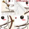 2D flat printing 2pcs Window Treatment Curtains Cute cat cupid bow Digital Printed Polyester Drapes Festive Wall Decor Use for
