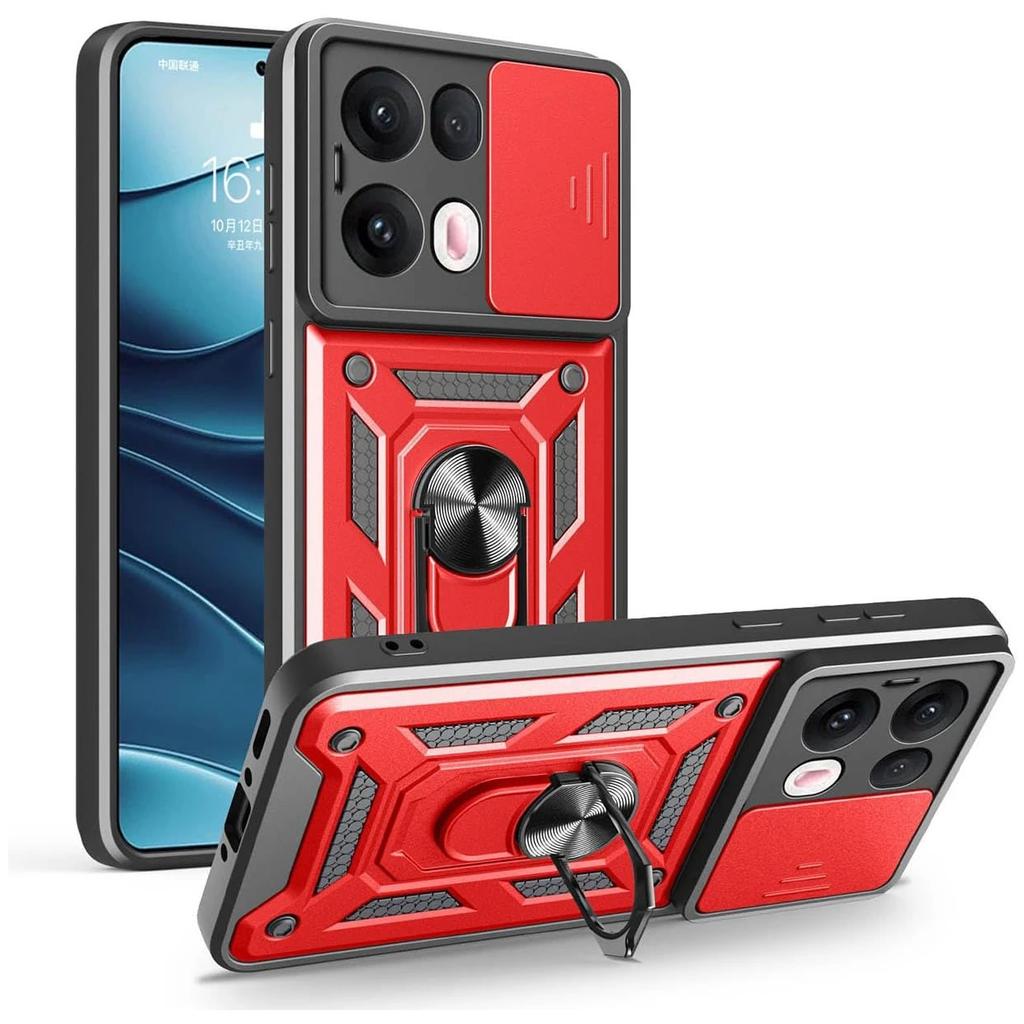 Etui pancernikowe do OPPO F29 PRO A5 PRO Reno 13 Pro 5G Etui Pierścień ochronny na aparat z suwakiem Uchwyt Pokrowiec odporny na wstrząsy Fundas