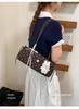 Korean Chic Bow Polka Dot Baguette Bag - Stylish Women's Shoulder & Handheld Bag