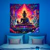 VIKAMA Chinese Buddhist Tapestry Living Room Meditation Room Meditation Space Wall Decoration Tapestry Home Decoration