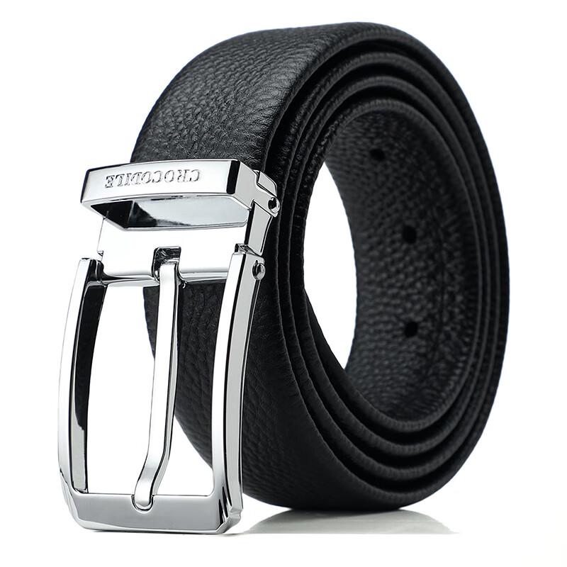 

Мужской повседневный ремень Crockydile из натуральной кожи с пряжкой-пином 115cm