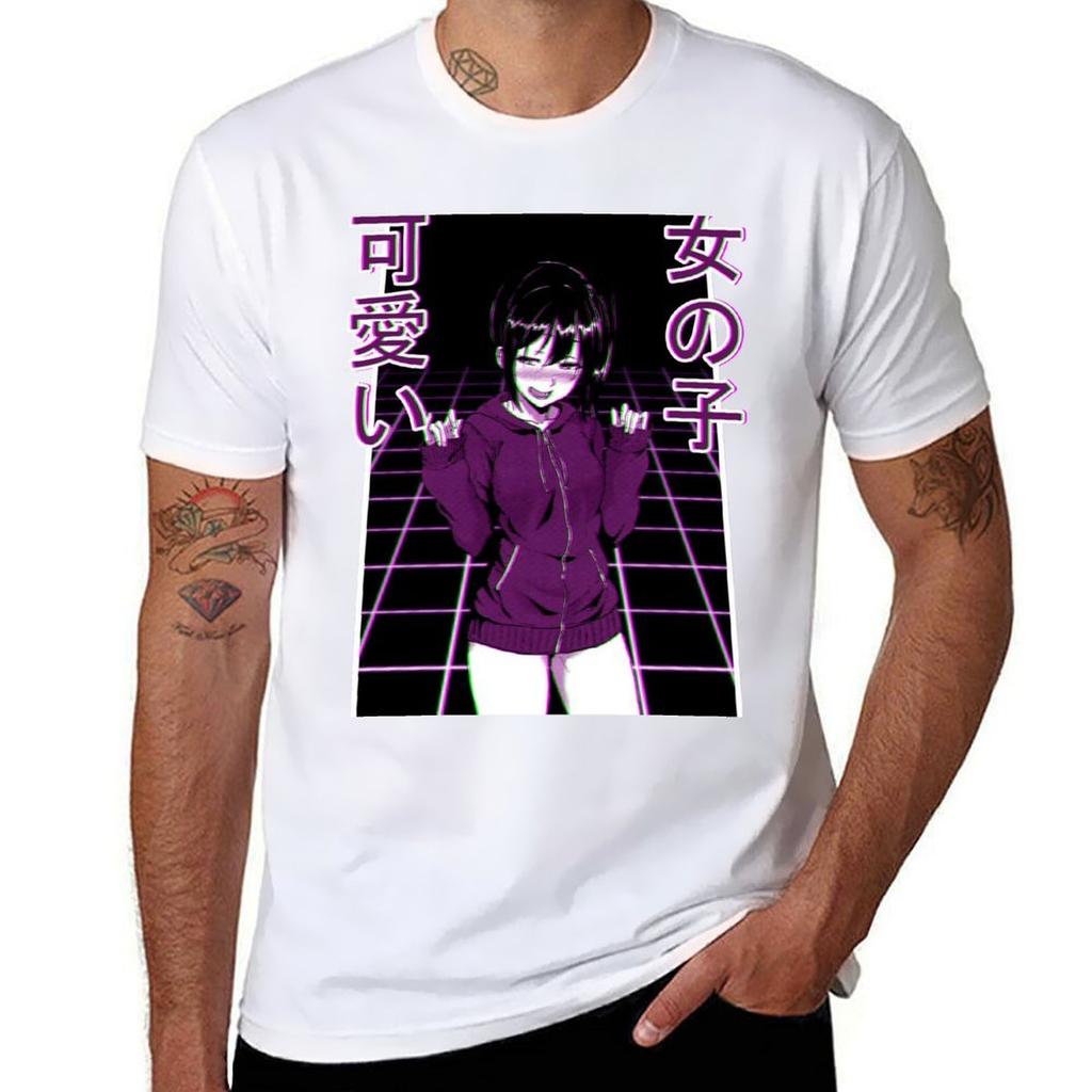 Aesthetic Japanese Girl 30 Tshirt Large Size Casual Short Sleeve Top Tshirt