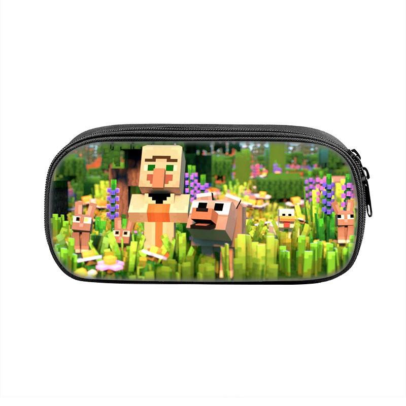 Minecraft Legends School Supplies Storage Bag With Durable Polyester For Kids