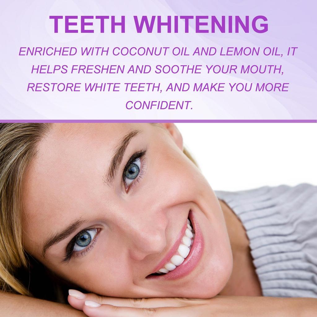 Purple Brightening Teeth Whitening Strips: Deep Cleaning & Stain Removal for a Healthy Smile