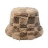 Japanese-Style Lamb Wool Fisherman Hat For Women Winter Korean  Versatile  Bucket Hat Casual Warm Fleece-Lined Hat