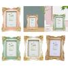 European Style Picture Frame Picture Display Frame Practical Retro Photo Frame for Tabletop Bedroom Wedding Studio Dining Room