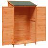 Garden Shed Brown 106.5 x 56 x 176 cm Solid Spruce Wood