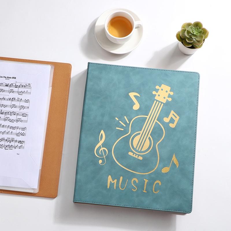 Paper Document Storage Folder Music Sheet File Holder Home School Office Supplies Piano Score Folder A4 Size 40 Pockets