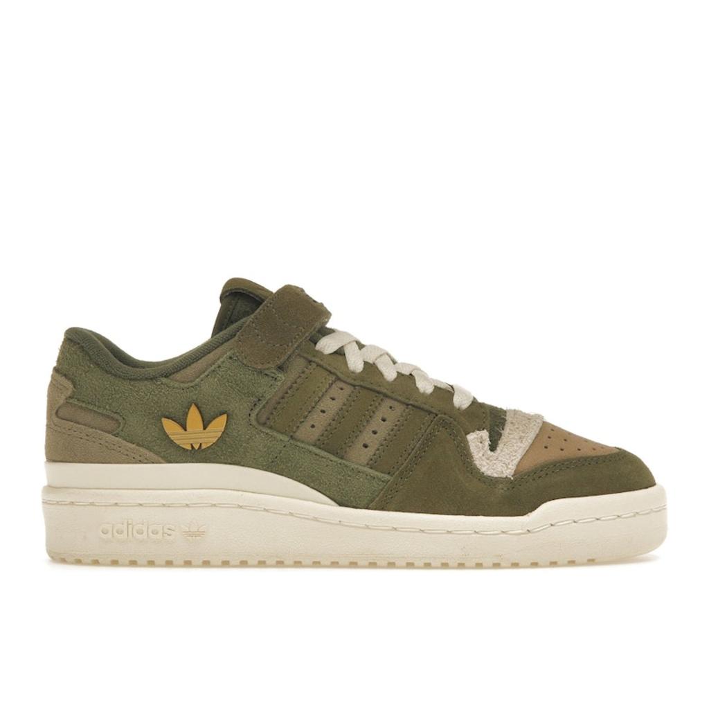Adidas Forum 84 Low Focus Olive Women Sneakers Green Cream-White GX5075