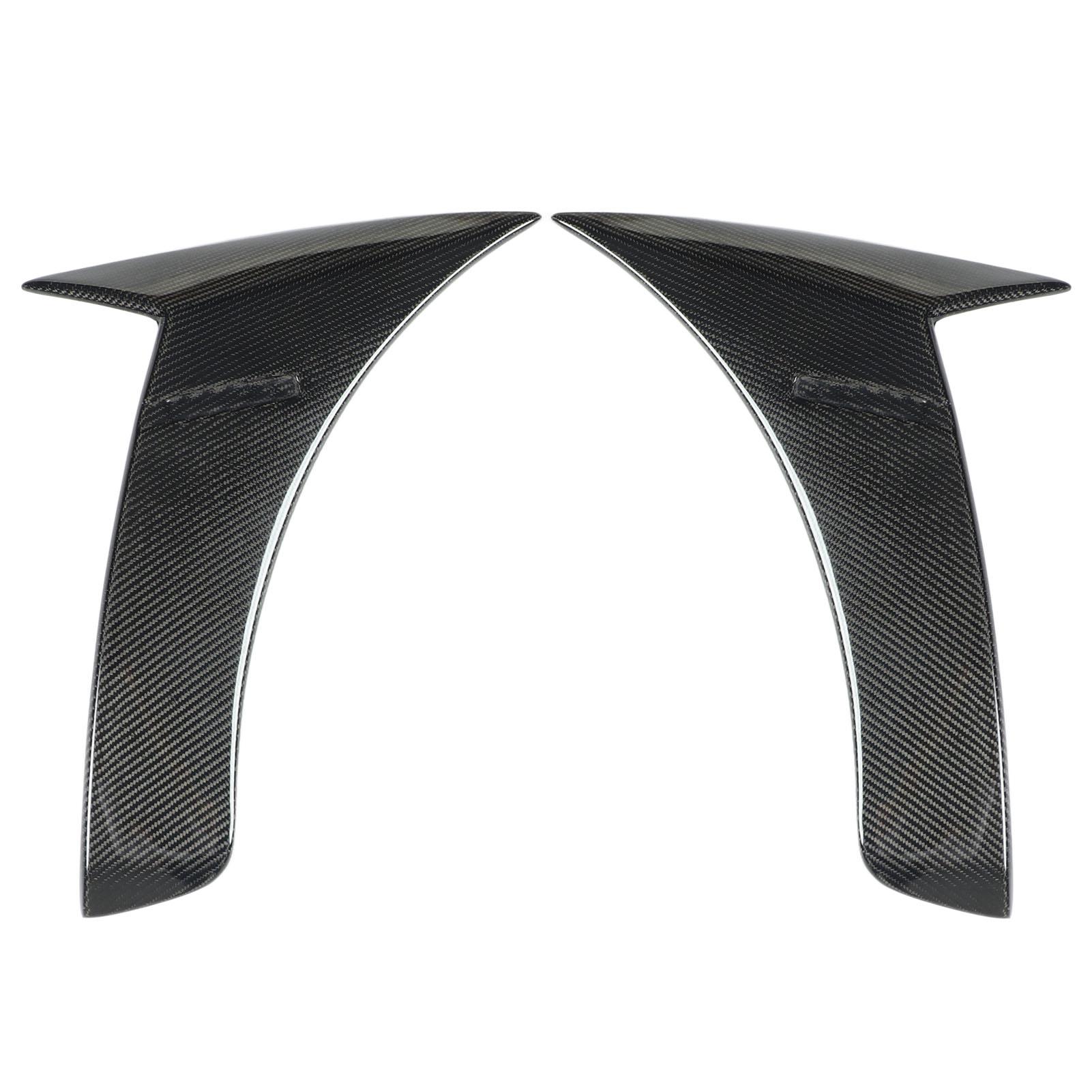

Car Side Fender Vent Trim Carbon Fiber Style UV Resistant Replacement for Mercedes‑Benz S‑Class W222 S400 S500