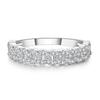 Gold Stacking Rings for Women Hollow Micro-inlaid Zircon Crystal Punk Korean Jewelry R733