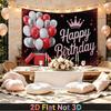 Party Backdrop Birthday Balloon Red White Photo Booth Background Front Door Decor