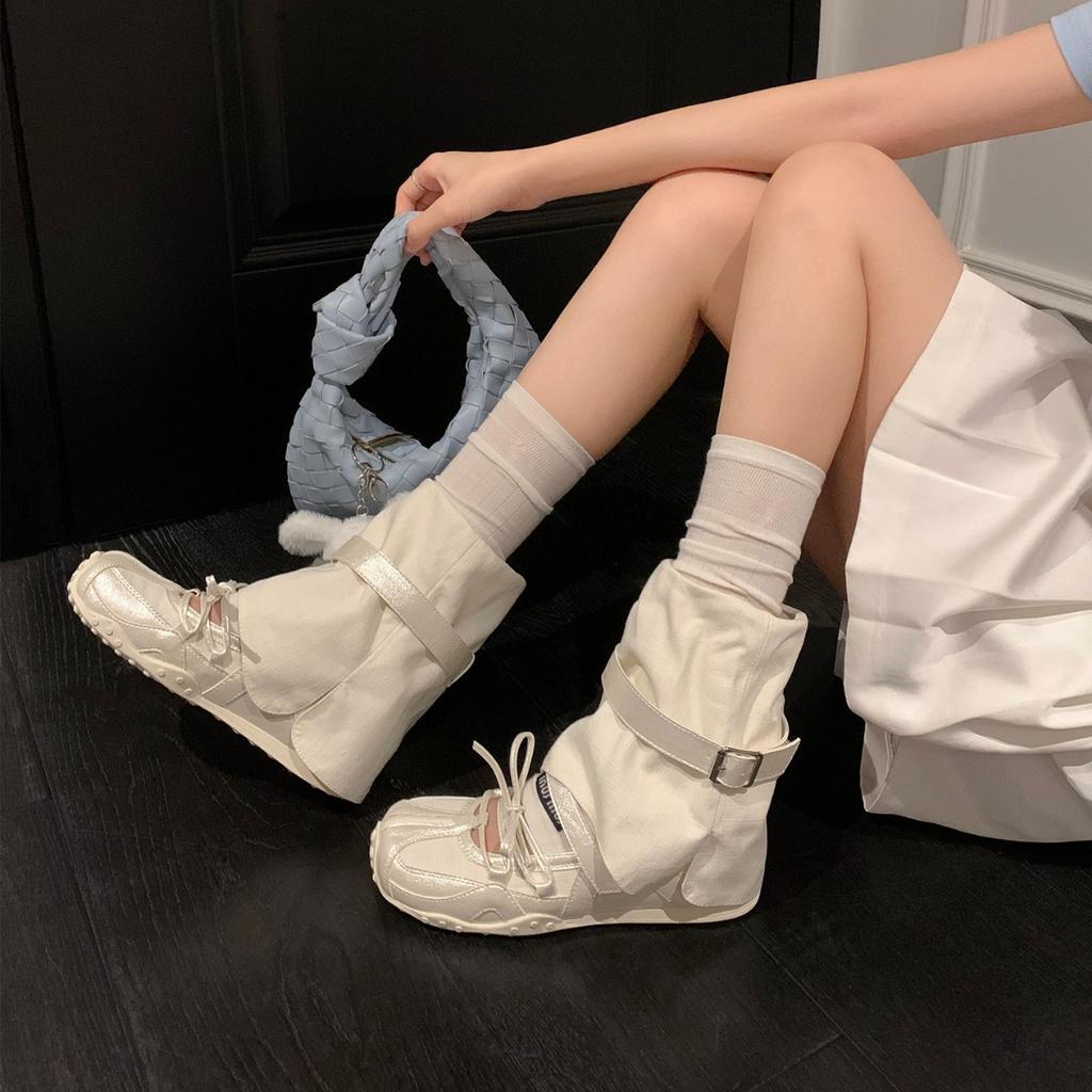 Uncle Wen Has the Same Romank~ Ballet Shoes, Women's Platform Soles, German Training Single Shoes, Mary Jane Shoes, Cool Boots, Stacked Short Boots