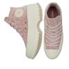Converse Chuck Taylor All Star Lugged 2.0 Fleece Comfortable and Versatile High Top Canvas Shoes Unisex Pink White