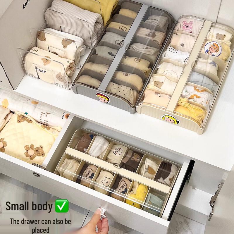 Stackable Transparent Drawer Organizer for Underwear
