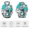 Fashion Novelty Hip-Hop Graffiti Print Men's Hoodies Hooded Sweatshirts Pullover Unisex Spring and Autumn