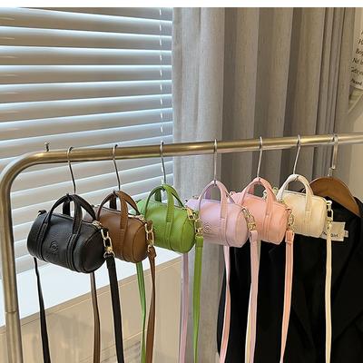 Nowa modna jednokolorowa skórzana torba na ramię typu crossbody, mała, słodka torebka, szminka, organizer na słuchawki i klucze, portmonetka na monety