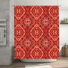 Red White Bath Curtain Printed Shower Decor Waterproof Home Decoration TPU Fabric Shower Curtains for Bathtub Bathroom Decoratio