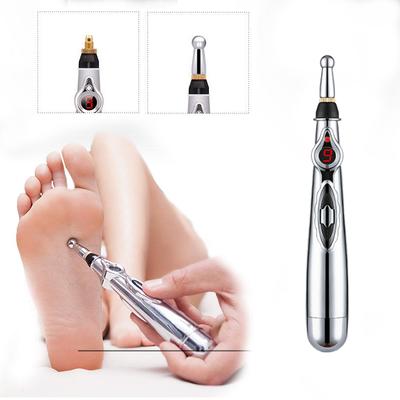 Stylo de massage électrique pour points d'acupuncture, stylo de massage énergétique méridien, thérapie de soulagement de la douleur, rouleau de beauté pour le dos, le cou et le visage