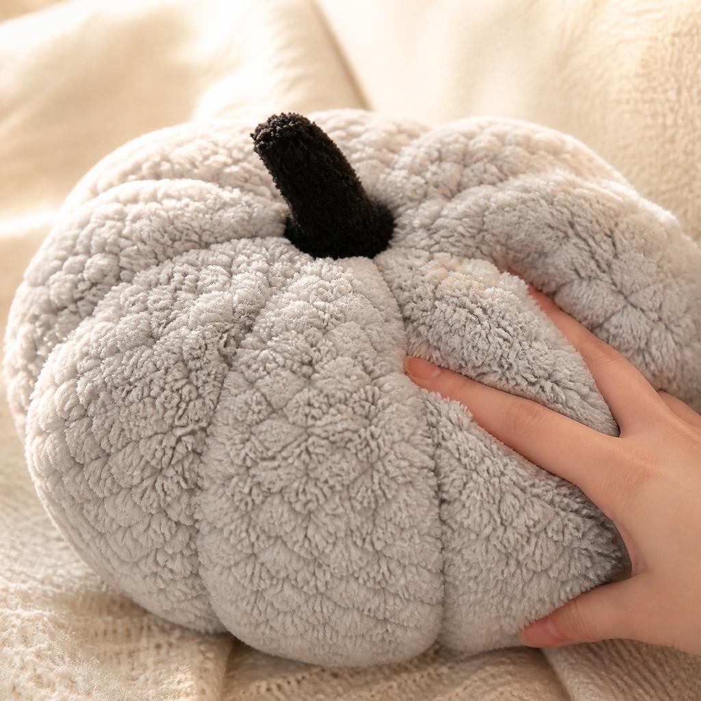 Morbido Cuscino Decorativo a Forma di Zucca in Peluche per Arredamento Casa Cuscino per Divano Cuscino Decorativo Imbottito 20cm 28cm Accogliente Materiale in Pile