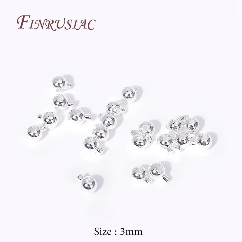 2.5mm 3mm 18K Gold Plated Crimp End Beads,Crimp Beads For Jewelry Making Supplies,Necklace End Bead,Bracelets Accessories