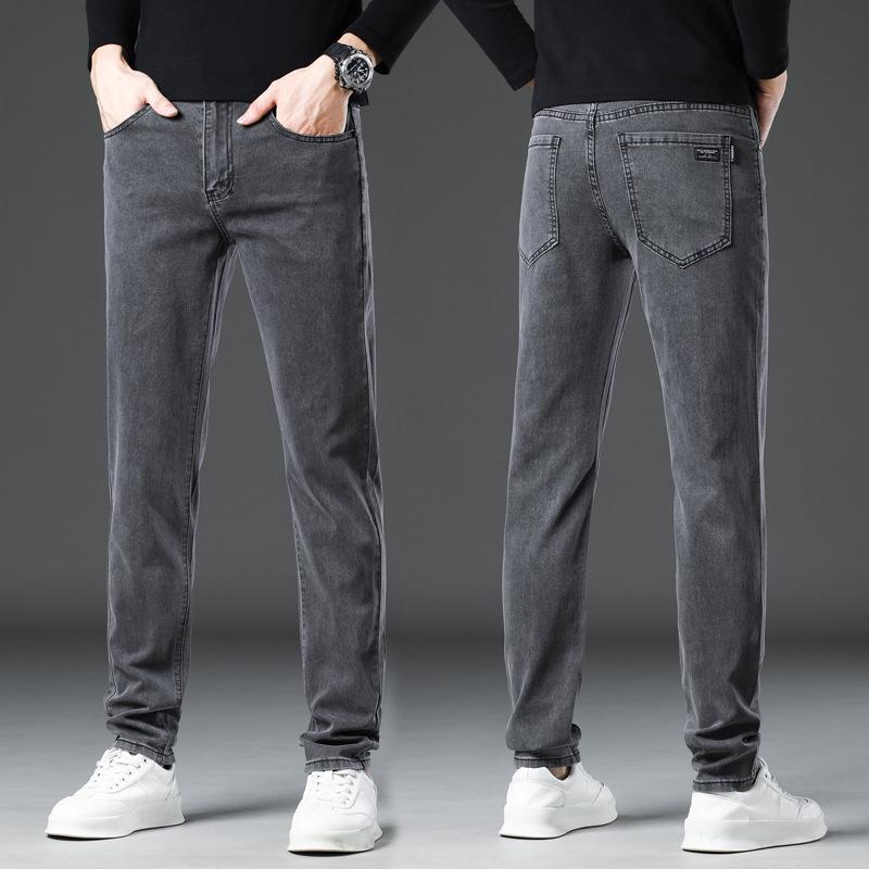 Men's Slim Stretch Jeans: Comfortable, Stylish, High-Quality Straight Fit Casual Pants