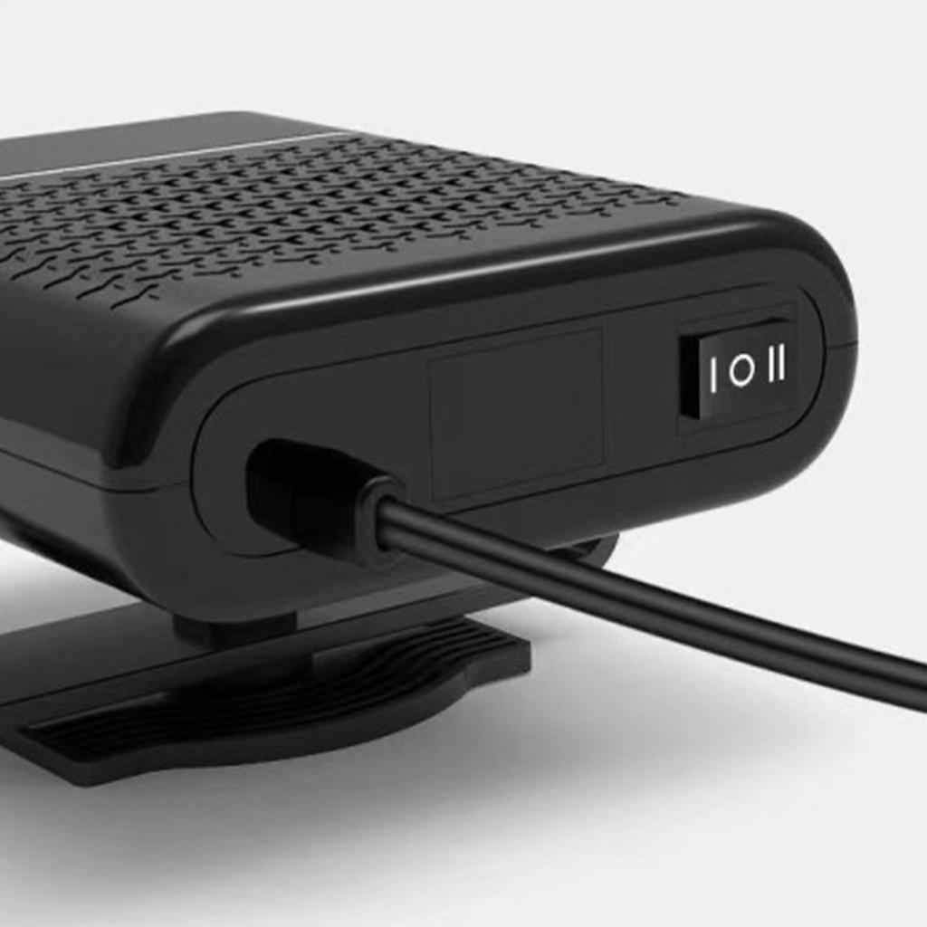 Car Heater Fan Adhesive 12V 150W/24V 260W Defogger Electric Heater Car Interior Air Purification Heater Rotatable for Windshield