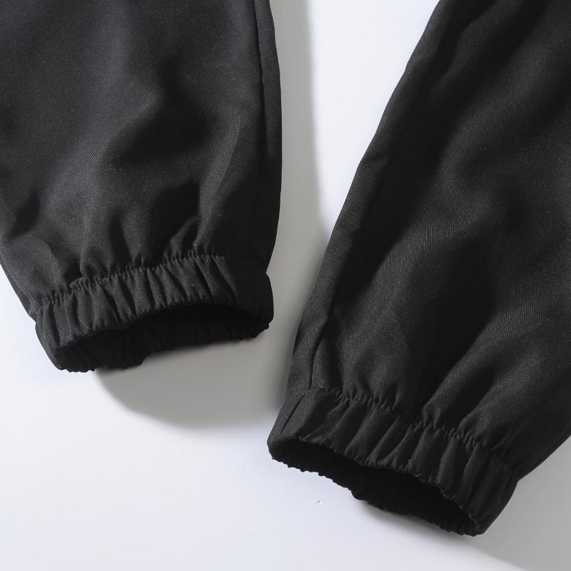 Four Seasons New Slim Casual Trousers Simple Leisure Pure Colour Spell Leather Trousers Micro Elastic Youth Popular Trousers