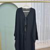 Ramadan Saudi Arabia Black Muslim Modest Cardigan for Women Open Abaya Dress