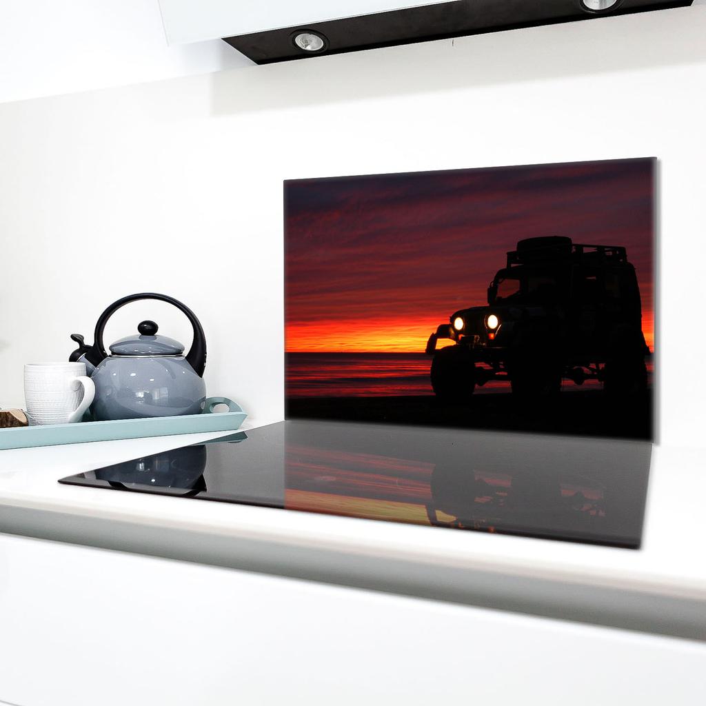 Glass Cooker Splashback 80x52 Auto