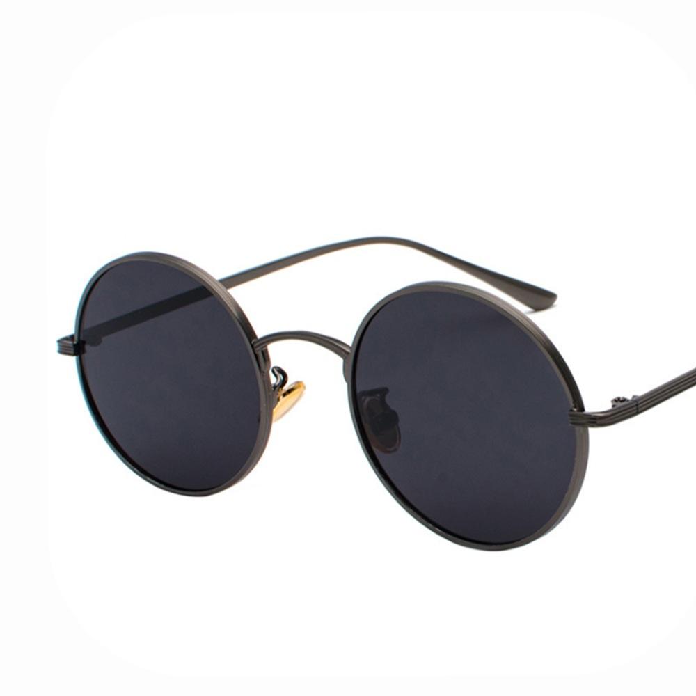 Sunglasses Personality Round Frame Men Punk Style Harajuku Style Metal Fashion Retro Women Korean