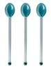 3Pcs Glass Spoons Coffee Spoon Long Handle Dessert Spoon Color Glass Teaspoons Clear Petite Teaspoons Coffee Mixing Tea Stirrer