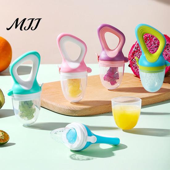 Baby Shower Gift Silicone Fruit Feeder Pacifier, Self Feeding And Teething Food Grade Teether Relief Toy, Easy to Hold Seamless Odorless Toddler