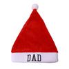 Fluffy Family Matching Santa Hat DAD MOM MINI Embroidered Plush Santa Cap  Home Decor