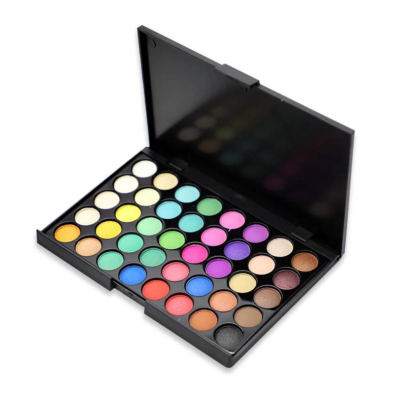 Oog Make-up Nudes Palet 40 Matte Oogschaduw Glitter Poeder Oogschaduwen Kwast Set Stempels Pigment