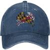 Maryland Chesapeake Bay Blue Crabs Unisex Baseball Cap Cotton Fits Men Women Washed Denim Adjustable Dad Hat