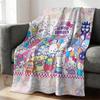 Vintage Sanrio Flannel Fleece Blanket Soft Warm Fluffy Throw Cute Sofa Bed Cover Office Nap Shawl Lightweight Blanket Fans Gift