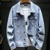 Men's Spring and Autumn Denim Coat All-match Denim Jacket Loose Large Size Tooling Jacket