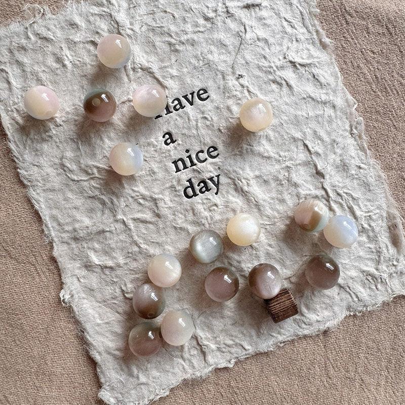 Vintage Pink Brown Beaded Bracelet Unique Stylish Jewelry Gift For Women Friendship Bracelets Jewelry
