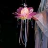 Blossom Lotus Flower Lanterns Glowing Rabbit Lotus Lantern  Festival Gift