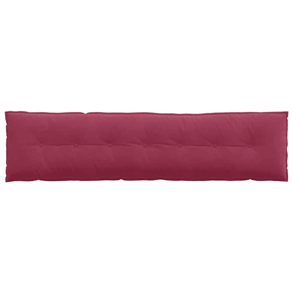 Back Cushion Wine Red 200 X 50 Cm Corduroy