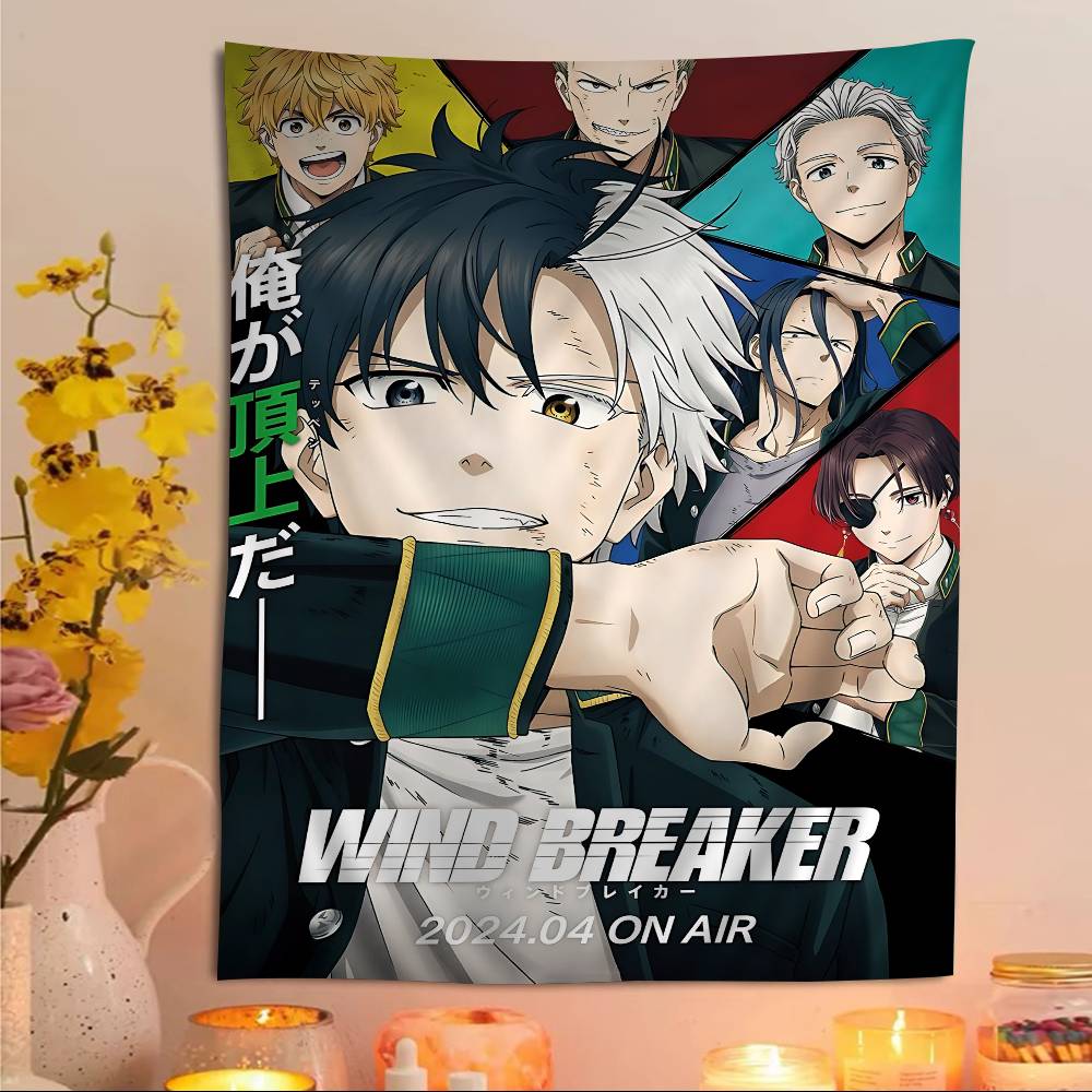 WIND BREAKER Anime Hippie Wall Hanging Tapestries For Living Room Home Dorm Decor Art Home Decor