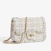 Wholesale woven niche temperament light luxury small fragrant woolen bag women's 2025 new chain shoulder bag crossbody bag