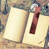 Wood Bookmarks, Unique Vintage Bookmarks Handmade Wood Page Mark Engraved Book Marks with Pendant for Book Lovers Gift